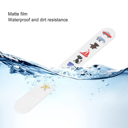 Check Vision Tester Stick, ANGGREK Kids Fixation Stick Vision Tester Clear Colorful Animal Patterns Waterproof Coating Thicken Eye Test Card(No.1)...