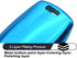 MECHCOS Fit for Chevy Chevrolet Equinox Cruze Malibu Encore Camaro Impala Buick Regal Lacrosse GMC Terrain Blue TPU Key Fob Cover Case Remote Hold...