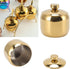 Stainless Steel Gold Seasoning Pot, Spice Salt Sugar Pepper Container Jar with Lid Storage Storage Box Suitable for Kitchen (Gold)...