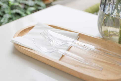 POSATE Heavyweight Plastic Spoons, Clear, 100 Count...