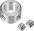 uxcell Set Screw Shaft Collar for 8mm Shaft, 2pcs Clamping Collars 14mm OD, 8mm Thickness, Aluminum Alloy Clamp-On Collar with M4 Set Screws and a...