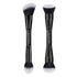 LORYP Black Makeup Brushes 2Pcs Duo End Foundation Powder Brush Set, Blush & Highlighter Brush and Round & Flat Foundation Brush...