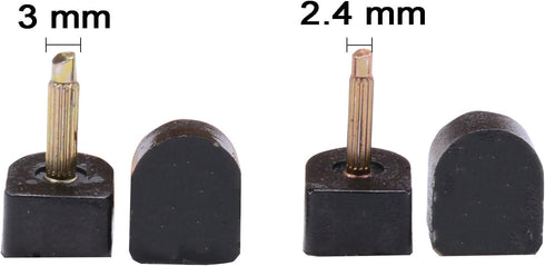 24 Pairs High Heel Tips Shoes Replacement Tap Caps,6 Size,8,/9/10/11/12/12.5mm,U-Shape, Black...