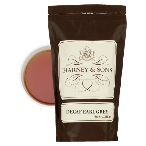 Harney & Sons Fine Teas All Natural Decaf Earl Grey 50 Count Sachets...