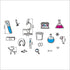 BIBITIME Science Laboratory Wall Decals Vinyl Chemical Element Tool Stickers for School Classroom Nursery Bedroom Children Student Study Teens Kid...