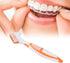 Denture Brush Denture Toothbrush Washing Brush Dual Head Denture Washing Tools,Premium Hygiene Denture Brush False Teeth Brushing Tools for Dentur...