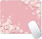 Cute Pink Mouse Pad, Floral Flowers Mouse Pad, Sakura Cherry Blossom Mousepad, Japanese Aesthetic Desk Decor, Anti Slip Rubber Base Mice pad for C...