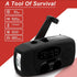 Upgrade Portable Solar Emergency Weather Radio Hand Crank AM/FM NOAA Survival Radios with LED Flashlight 2000mAh Power Bank for Smart Phone for Ho...