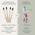 Bamboo Charcoal Toothbrush Pack, Medium Soft Bristle Brush, Charcoal Infused Bristles, Biodegradable & Eco Friendly, Sustainable Bamboo (Pack of 4...