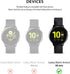 Ringke Bezel Styling Cover for Galaxy Watch Active 2 (44mm Only) Case Bezel Ring Adhesive Accessory - Glossy Silver (GW-A2-44-01)...