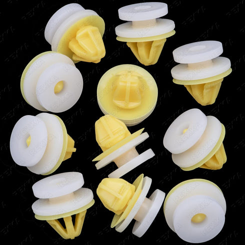 Rexka 10pcs Wheel Flare Moulding Clips DYC101420 Compatible with Land Rover Freelander Ranger Rover LR3 LR4...