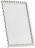 Lawrence Frames Rope Design Metal Frame, 4x6, Silver...