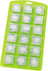 HIC Kitchen Silicone 18-Hole Ice Tray, Non-Stick, Makes 18 Square Cubes...