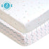 American Baby Company 2 Pack 100% Natural Cotton Fitted Mini Crib Sheets 38" x 24" - Soft & Breathable Small Nesting Portable Sheets, Fits Pack N ...