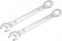 uxcell Thin Combination Wrench with Offset 6-Point End and Angled Open End, Metric Mirror-Chrome Plated High Carbon Steel, for Household Repairs, ...