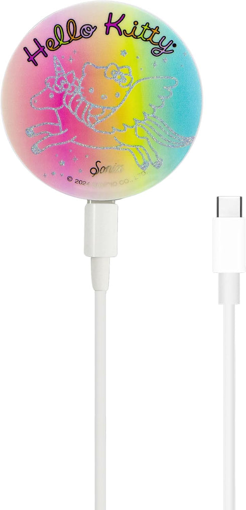 Sonix Magsafe Charger | Compatible with MagSafe for iPhone 14/13/12 Series | Fast Magnetic Wireless Charger + USB-C 6.5ft Cable (Hello Kitty Unico...