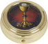 Gold Tone IHS Chalice and Host Communion PYX with Epoxy Lid, 2 1/4 Inch...
