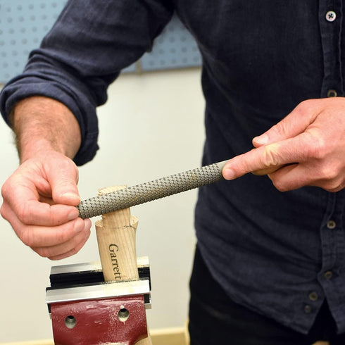 Kings County Tools 8" Flat Woodworking Rasp | High Quality Steel Material | Durable and Long-Lasting | 4" Beech Wood Handle...