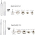 ArrErr 7 Pack Rivet Setter Tool with Base Snap Fasteners Kit Install Leather Die Punch Hole Kit 633 831 Press Studs Anvil Fixing Set for Leatherwo...