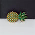 Pineapple Brooch Pins Cute Rhinestone Pineapple Brooches Fruit Lapel Pins Women for Clothes Hat Backpacks Jackets Shirt Accessory DIY Decoration...