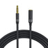 3.5mm Headphone Extension Cable (6Ft/1.8M), 4 Pole Hi-Fi Sound Audio Cable Male to Female AUX Cord, Auxiliary Stereo Extender for Speakers, PC, MP...