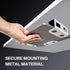 Under Desk Laptop Storage Mount, Metal Under Desk Laptop Holder, for Devices Thickness 1.37" for MacBook,Laptop,Mini,Keyboard,Router,with Anti-Scr...