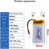 3.7V 902040 900mAh Lithium Polymer ion Battery Rechargeable Polymer Battery Pack with JST 2.0mm Connector...