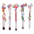 Alice in Wonderland Makeup Brush Set,5pcs Cute Alice Flower Makeup Brushes with Premium Synthetic Fiber and Metal Handle for Blush, Foundation, an...
