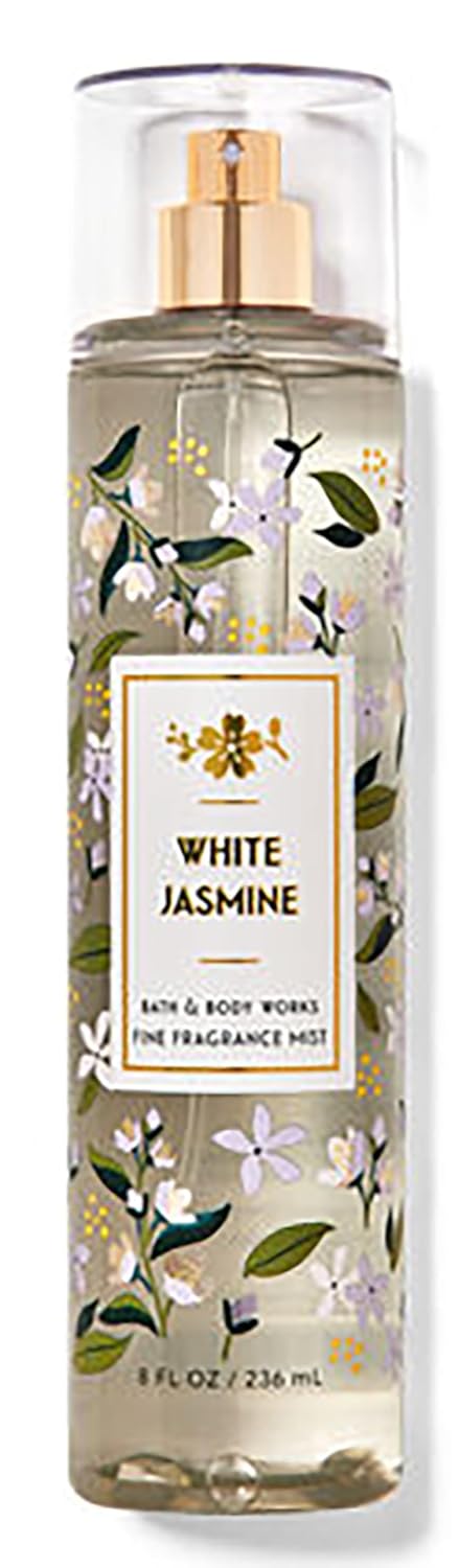 Bath & Body Works White Jasmine Fine Fragrance Body Spray Mist 8 oz (White Jasmine)...