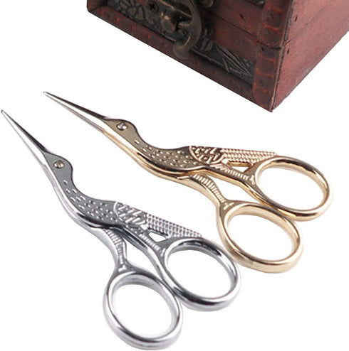 YOOHUA 6PCS Stork Scissors, Crane Design Sewing Scissors Stainless Steel Tip Dressmaker Shears DIY Tools for Embroidery, Craft, Needle Work, Art W...