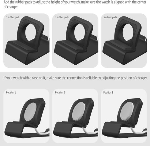 Sincetop Compatible with Apple Watch Charger Stand Ultra 2/Ultra/SE/9/8/7/6/5/4/3/2/1, Aluminum iWatch 49 45 41 44 40 42 38 Charging Holder Dock N...