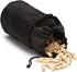 Clothespin Bag Hanging Clothesline Peg Organizer Storage Bags,Dust-proof (black)...