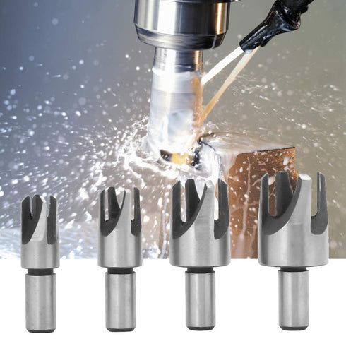Countersink Drill Bit Set, Woodworking Tapered Plug Cutter Carbon Steel for Bench Drill for Woodworking Hole Saw Cutting...