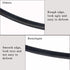 BEAULEGAN Purse Leather Handles Replacement 2 Pcs for Handbag, 23.6 Inch, Black Gold...