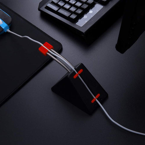 Hotline Games Mouse Bungee Mouse Cord Clip Cord Management System Fixer Holder for Esports FPS Game (3.0 Black)...
