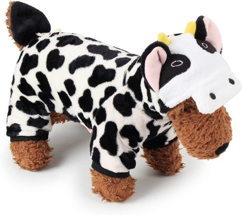 Warm pet Clothes Dog Milk Cow Sweater Hoodie cat Halloween Costume pet Milk Cow Costume Dog Outfit cat Christmas Outfit Decorative Pet Costume Dog...