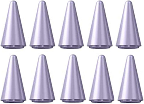TaIYanG Stylus Replacement Tips Apple Pencil Tips 10 Pack-Light Purple (Universal with White/Black/Pink Tips)...