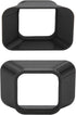 2pcs Lightweight Sunshade Lens Hood, Portable Sunshade Hood, Sturdy Sunshade Lens Hood Hard Plastic Anti Glare Sunshade Hood for GoPro Hero 9...