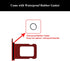2 Pieces Sim Card Tray Holder with Waterproof Rubber & Eject Pin Replacement for iPhone 12 6.1 Inch (Red)...