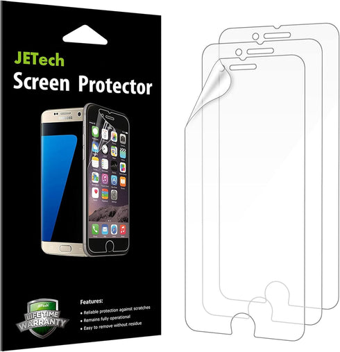 JETech Screen Protector for iPhone SE 2022/2020, iPhone 8 and iPhone 7, PET Film, HD Clear, 3-Pack......