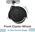 AlveyTech Front Caster Wheel for Razor Bumper Buggie...