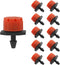 100PCS 1/4" Adjustable Irrigation Drippers Sprinklers for Micro Drip Irrigation System Anti-Clogging Emitter Dripper, Red...