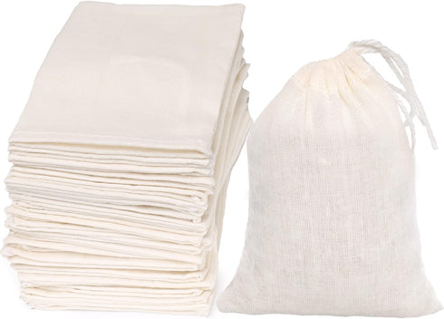 Limko Cotton Bags Muslin Bags Sachet Bag for Home Supplies (3x4 Inch (30 Pack))...