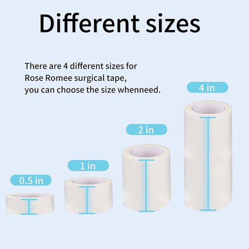 6 Rolls Paper Medical Tape 2" x 10yd, Hypoallergenic White Surgical Tape for Sensitive Skin, 3m Micropore Tape,Wound First Aid Tape,Gentle Adhesio...