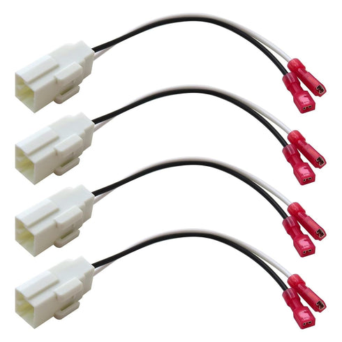 4pcs Front Rear Door Speaker Wire Harness Connector Plug for Jeep 2014-2018 Renegade...