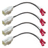 4pcs Front Rear Door Speaker Wire Harness Connector Plug for Jeep 2014-2018 Renegade...