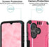 TJS Compatible for Boost Mobile Celero 5G + Plus 2024 (3rd Version) Case, Tempered Glass Screen Protector, Hybrid Shockproof Metallic Brush Finish...