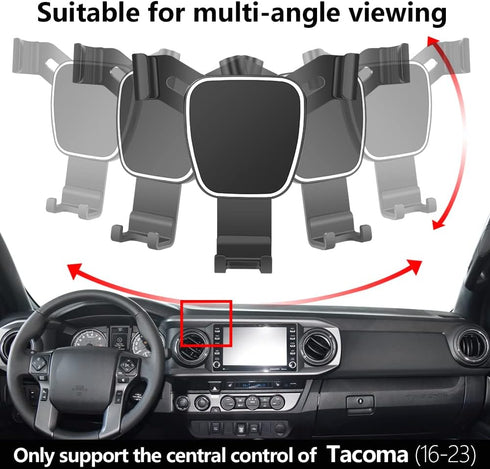 Car Phone Holder for Toyota Tacoma 2016 2017 2018 2019 2020 2021 2022 2023 Auto Accessories Navigation Bracket Interior Decoration Mobile Cell Pho...