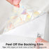 DOWELL Window Privacy Film, Rainbow Window Film, Decorative Stained Glass Clings, Static Cling Door Sticker, Non-Adhesive 3D Decals for Home UV Pr...