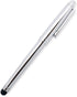 Rollerball Pen with Stylus, Classic Design, Germany Schneider Refill Black and Blue (Shiny Chrome Color)...